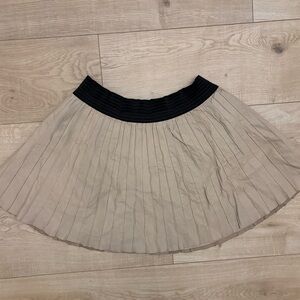 Leather Pleated Mini Skirt from Zara, genuine leather circle skirt